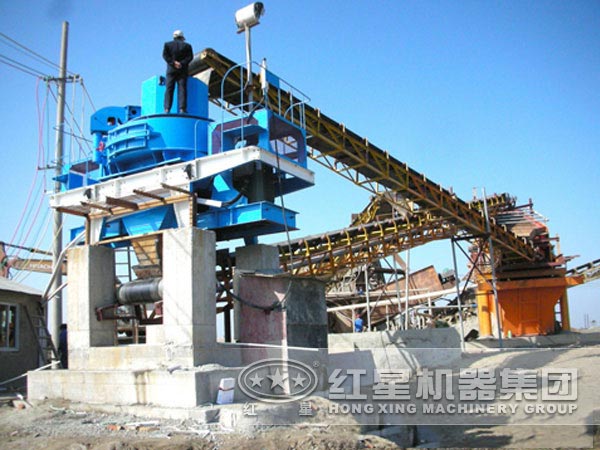 成套制砂設備生產現場