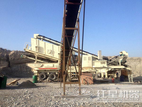 移動破碎站生產現場