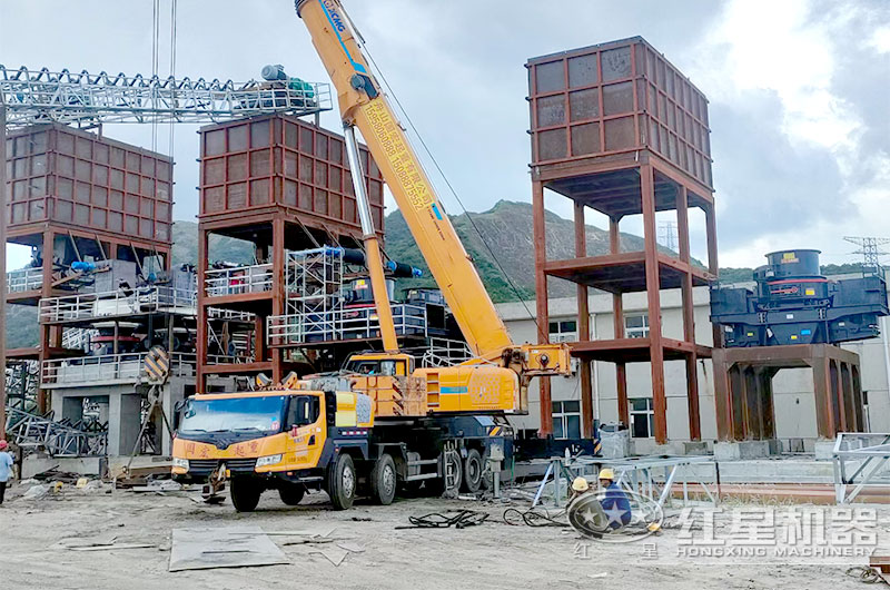 浙江舟山制砂生產線現場二