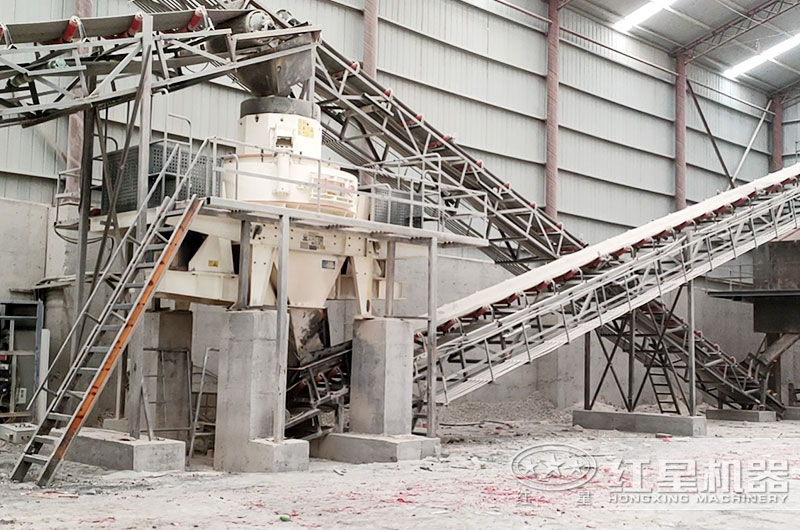 制砂機現(xiàn)場