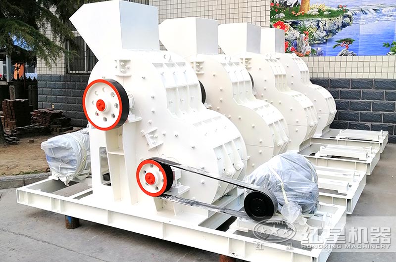 爐渣雙級破碎機現場實拍