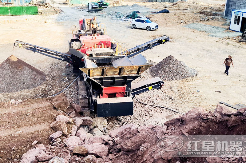 移動制砂機現(xiàn)場