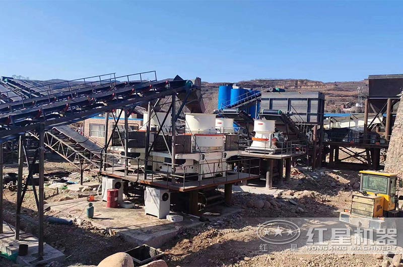 干式制砂機(jī)現(xiàn)場配置的除塵器