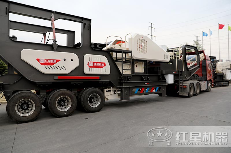 輪胎移動鄂式破碎機可達650T/h