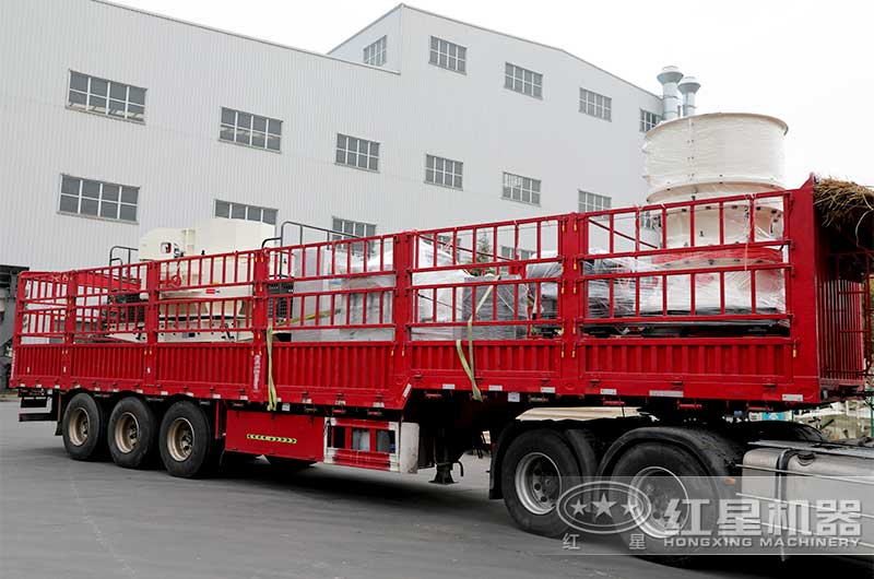 粉石頭機器生產線發貨