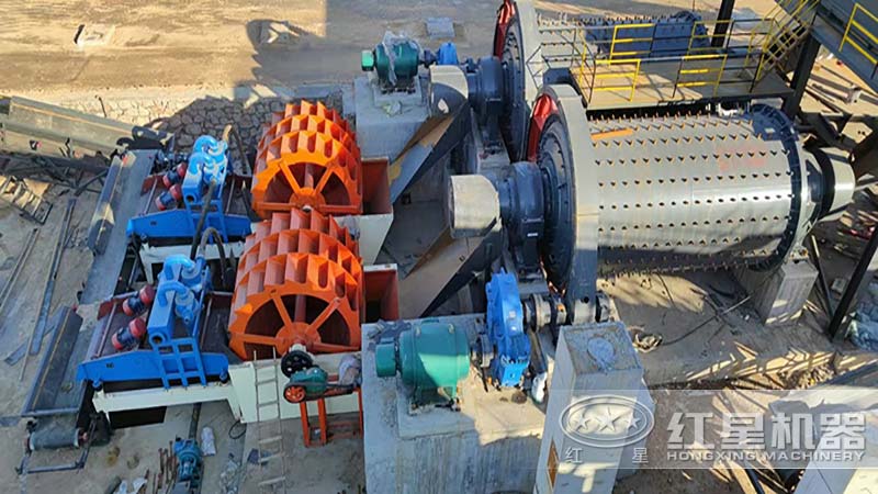 棒磨式制砂機現(xiàn)場