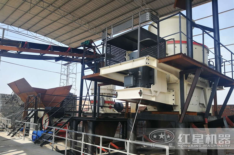 花崗巖碎石制砂生產線客戶現場