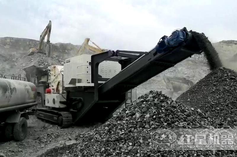 移動式混凝土破碎機現場