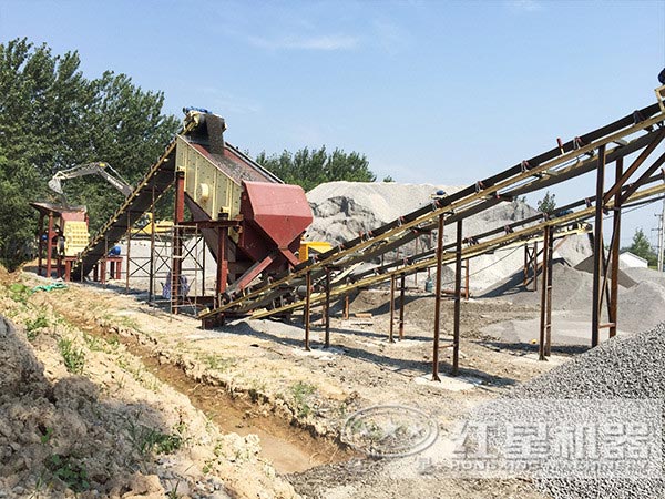 人工砂石生產中的圓振動篩