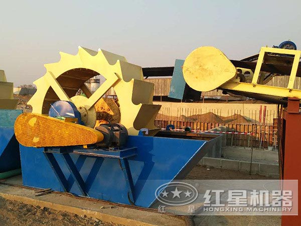 石屑（石沫）清洗現場