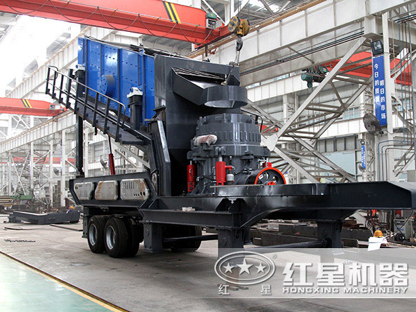 圓錐式粗碎移動破石機