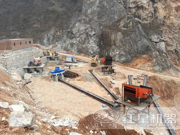 制砂生產現場