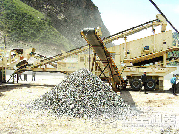 移動制砂機生產現場