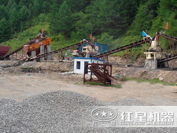 湖南婁底制砂生產線現場