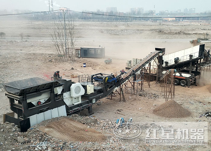 新型車載破石機生產現場