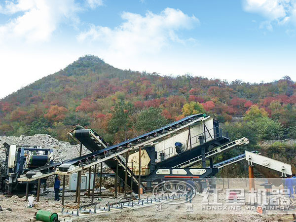 建筑垃圾破碎現(xiàn)場(chǎng)