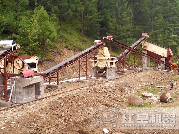 干法制砂生產線現場