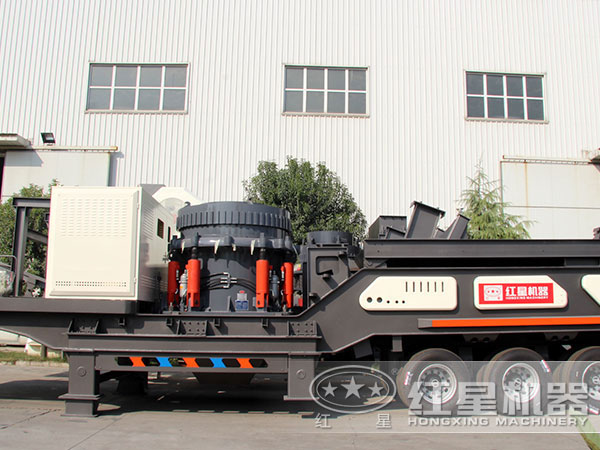 紅星輪胎式電石粉碎機