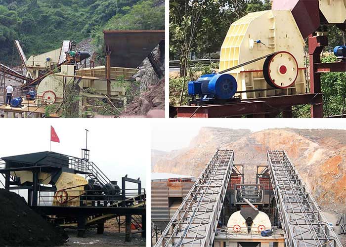 石灰石錘式破碎機現場圖片