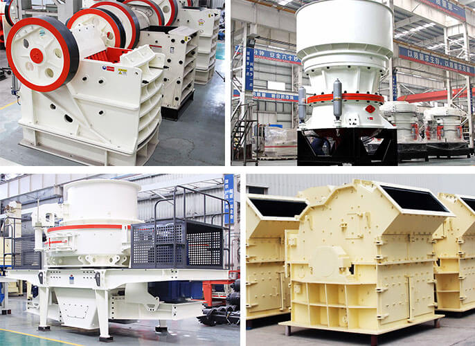 不同種類的鵝卵石破碎機