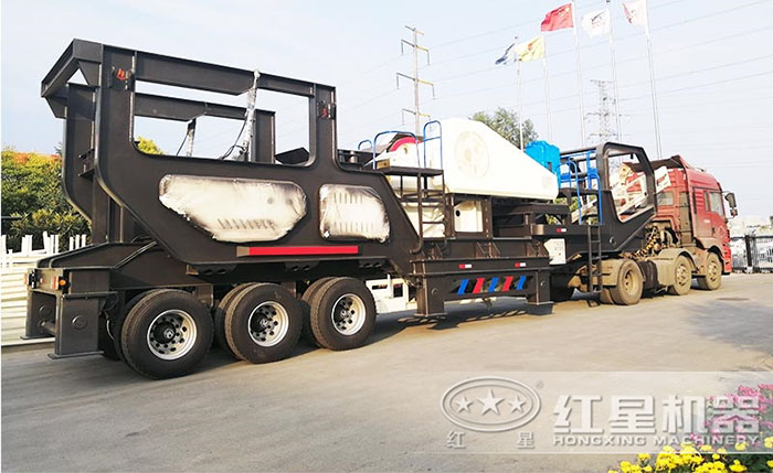 建筑垃圾移動破碎站發(fā)往廣東