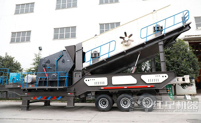 紅星輪胎式移動砸石機