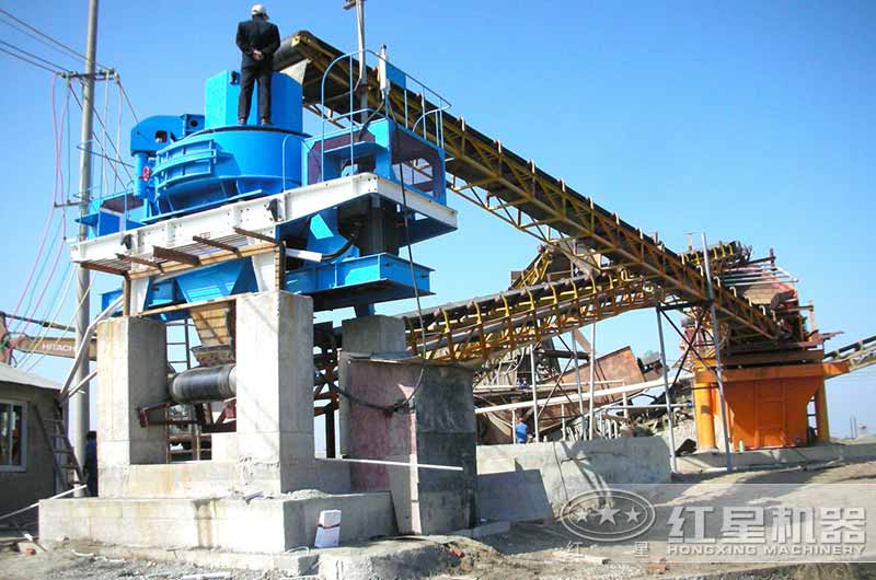 制砂機生產線客戶現場