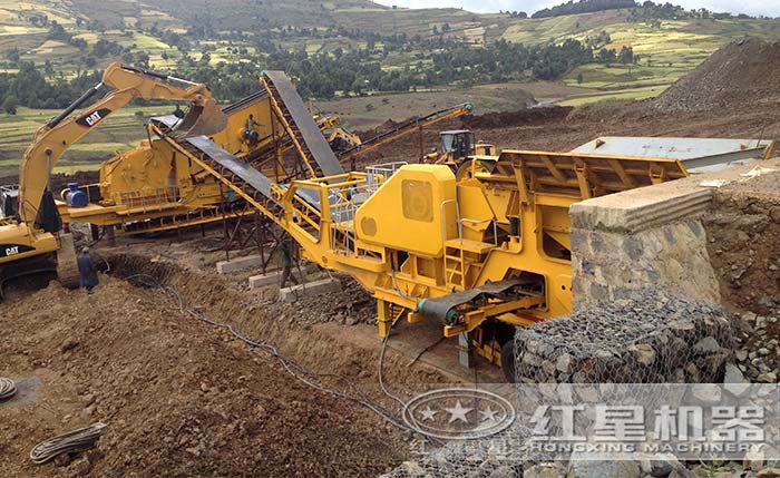 可在任何環境下作業的青石移動碎石機