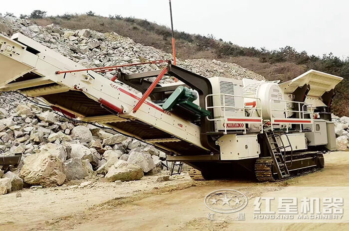 移動石子加工機現(xiàn)場展示