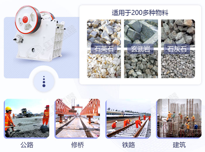 顎式破碎機應用領域廣泛