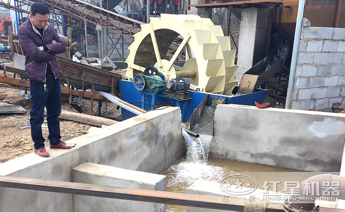 簡易洗石機的沉淀池設計