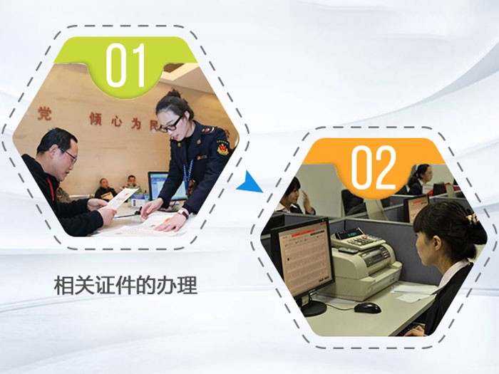 相關(guān)證件的辦理現(xiàn)場(chǎng)