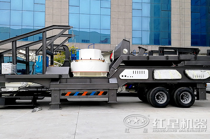 小型流動柴油制砂機設備展示