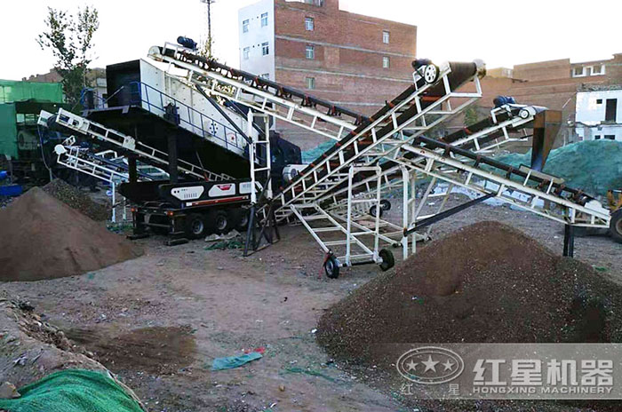 移動式破碎生產線作業現場