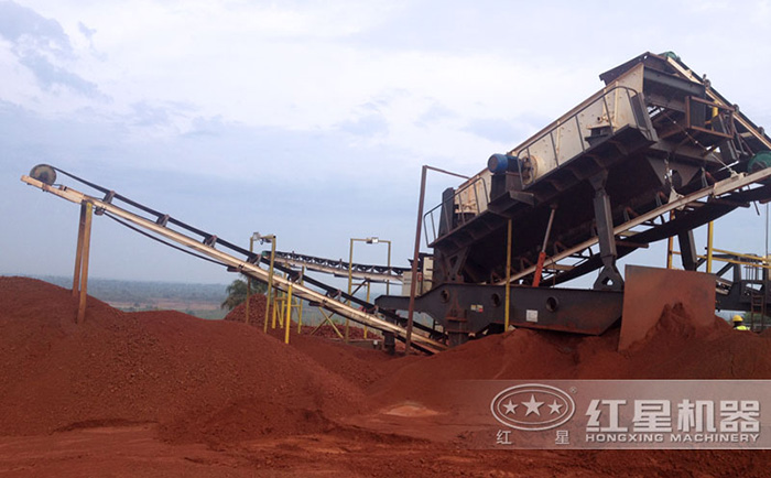 移動振動篩現場