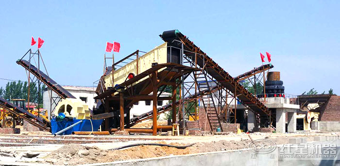 洗砂機客戶加工現場