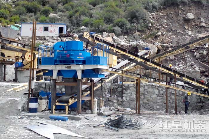 河卵石制砂生產線客戶現場