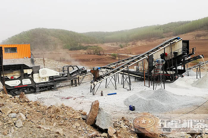 紅星移動(dòng)式六九機(jī)作業(yè)現(xiàn)場(chǎng)