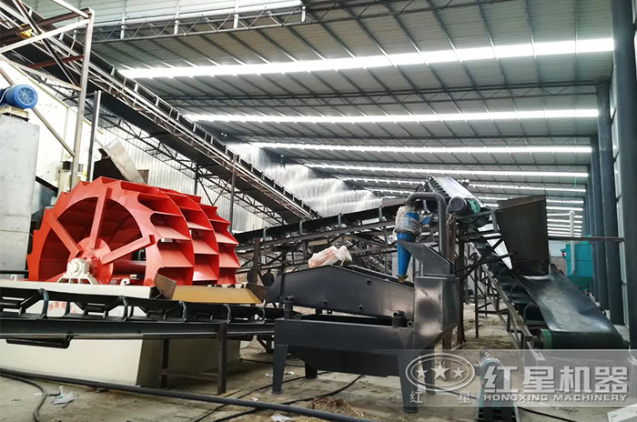 洗砂機現場作業