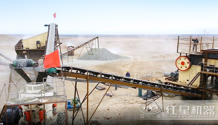 破碎生產現場展示