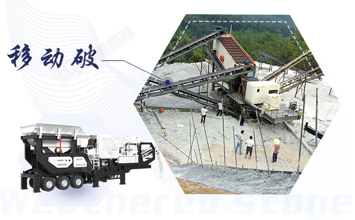 移動破碎機作業現場和設備展示