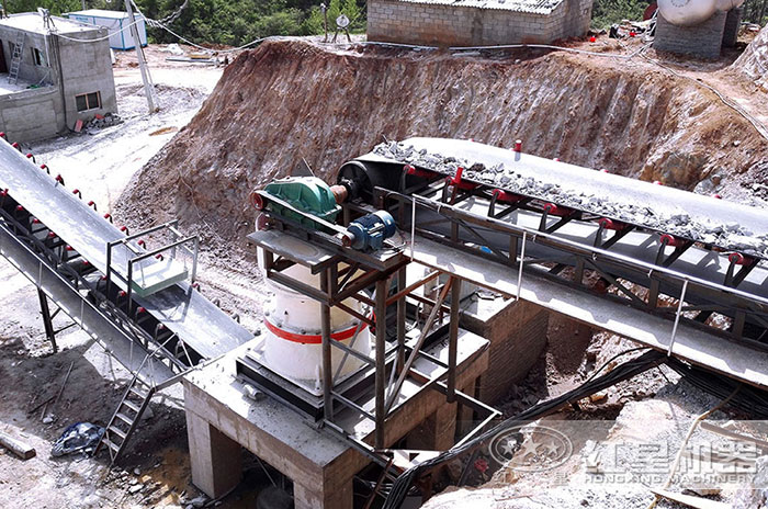 圓錐破碎機加工現場