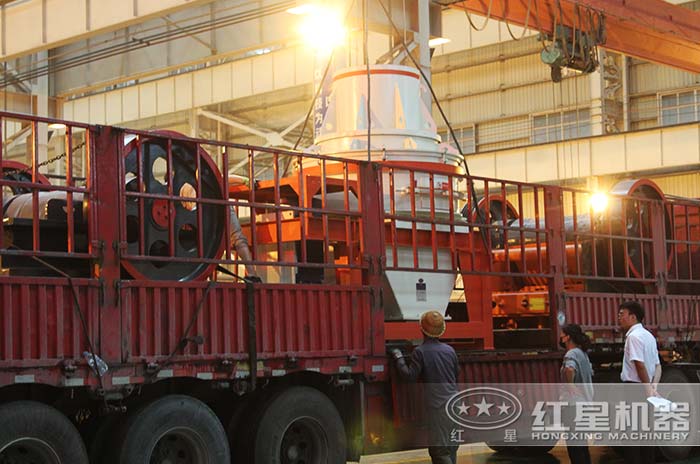 安山巖制砂機發貨現場