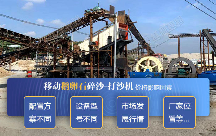 影響移動鵝卵石碎沙-打沙機(jī)價格因素