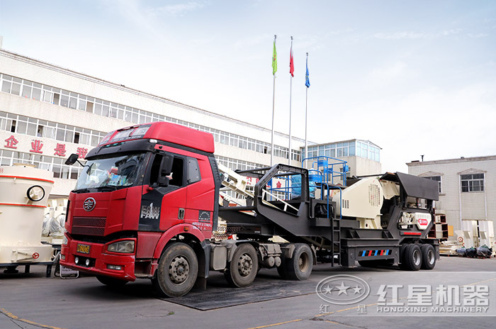 移動石子破碎機發貨圖