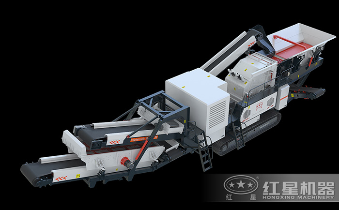 反擊式履帶破碎機設備3D展示圖