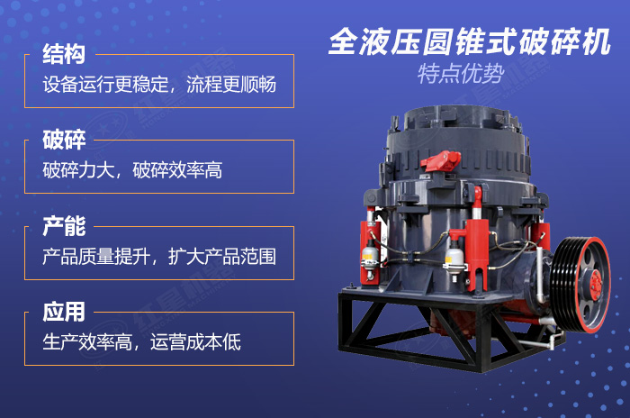 紅星全液壓圓錐式破碎機技術優勢