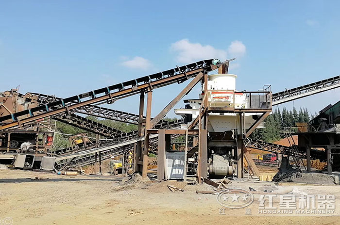 頁巖制砂機生產現場