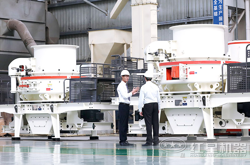 客戶到廠參觀環保制砂機