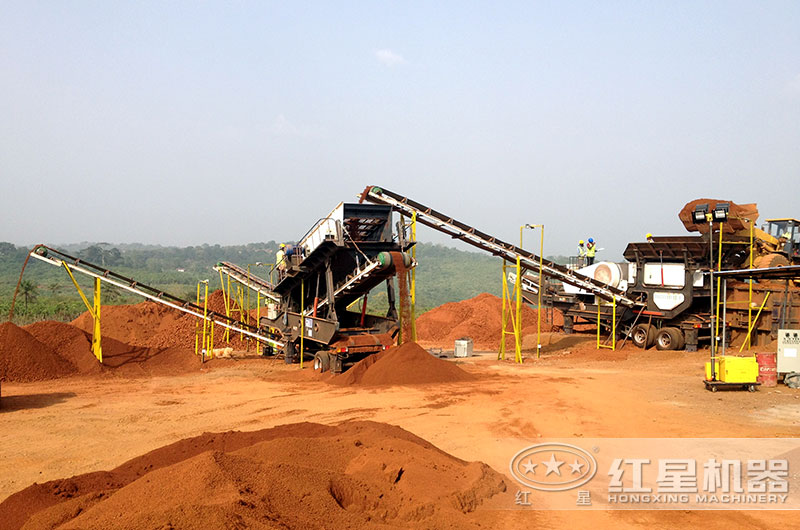 行動自如的移動制砂現場